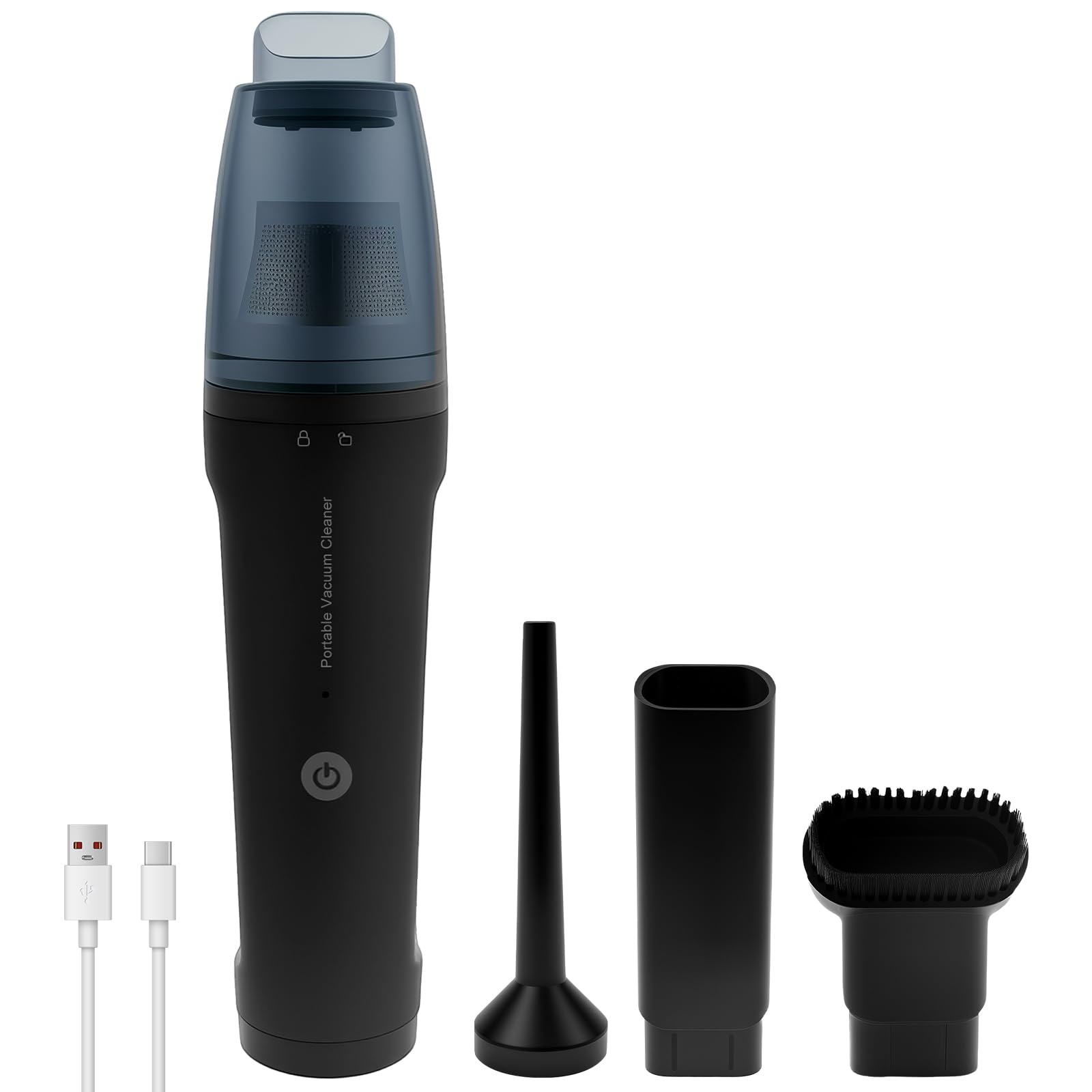 Handheld Car Vacuum Cleaner, 13000Pa Cordless Portable Mini Car Vacuum, Fast Charge 3 in 1 Strong Suction Compact Lightweight Vacuum for Vehicle, Home, Office, Keyboard, Pet Hair