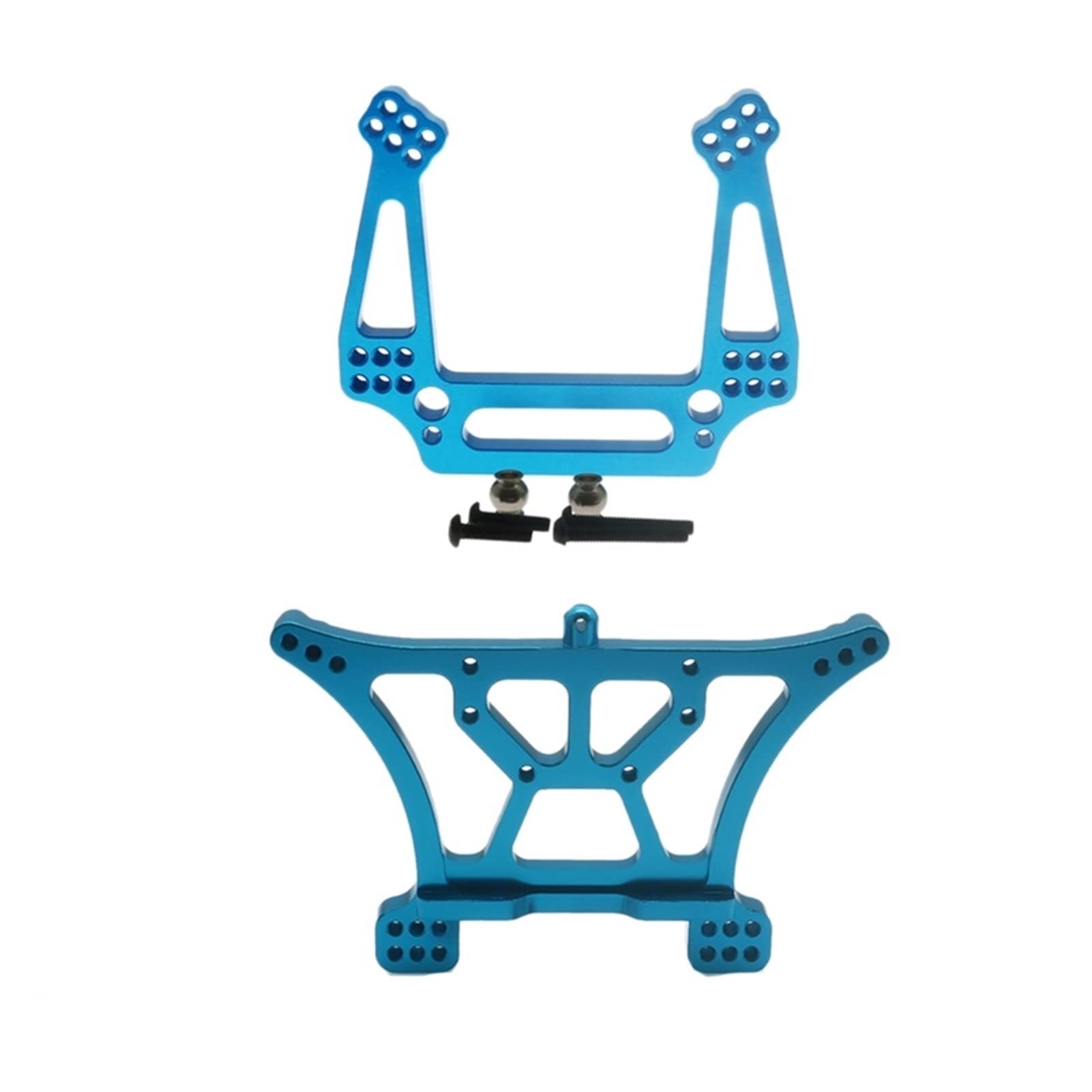 Metalowy przedni amortyzator tylny, do Traxxas, Slash RC Car 1/10 2WD Zdalny amortyzator samochodowy(Blue)