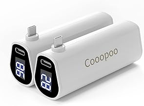 Cooopoo 5000mAh Rechargeable Battery Pack for Meta Quest 2 Lightweight Power Bank with LED Indicator for Extended 4 Hours Playtime - Rechargeable Accessories with Power Indicator [2Pack]