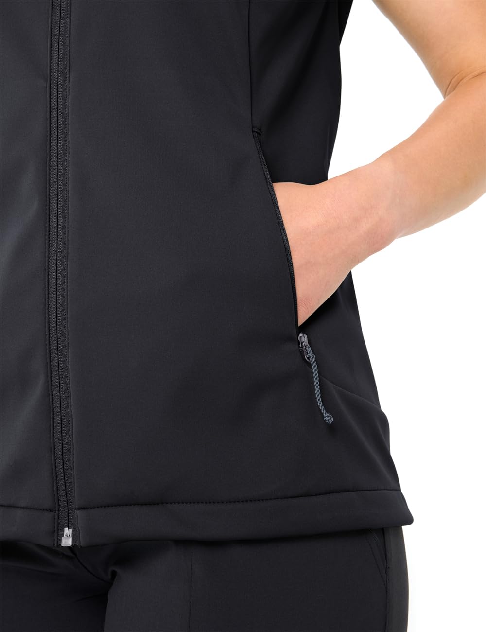 VAUDE Praktische Softshellweste für den Sommer, angenehm weiches und dehnbares Material, Winddicht, wasserabweisend und atmungsaktiv