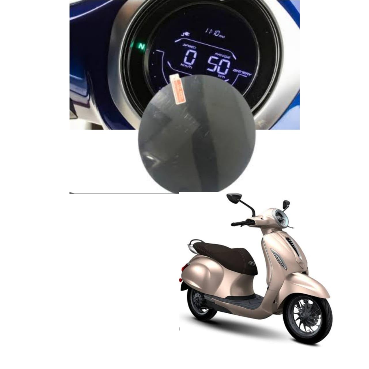XDER 9H Ultra Clear Bubble Proof Tempered Glass Screen Protector for Speedometer of BAJAJ CHETAK EV (B0D1HC3YTD) Amazon Price History, Amazon Price Tracker