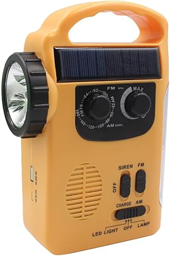D339 Solar Antorcha Radio Multifuncional Alarma de Emergencia Sonido Teléfono Celular Carga AM FM Radio Generador de Manivela