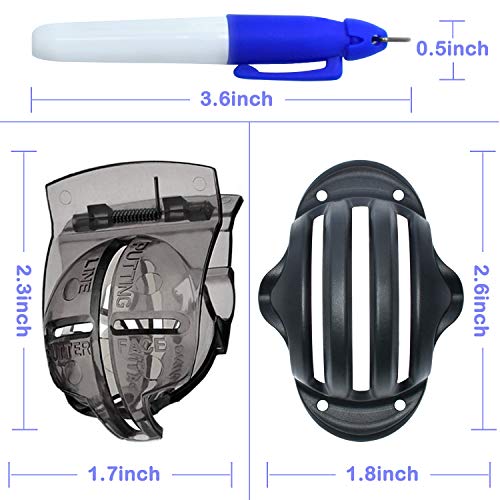 Cualfec 6 Pack Golf Ball Line Drawing Marker Golf Ball Liner Golf Ball Marking Tool Kit - 2 Golf Ball Marking Stencils And 4 Color Markers #TOP4