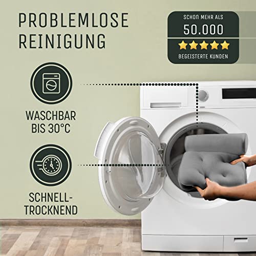 Badewannenkissen SilverRack Medium-Weich Grau 3D