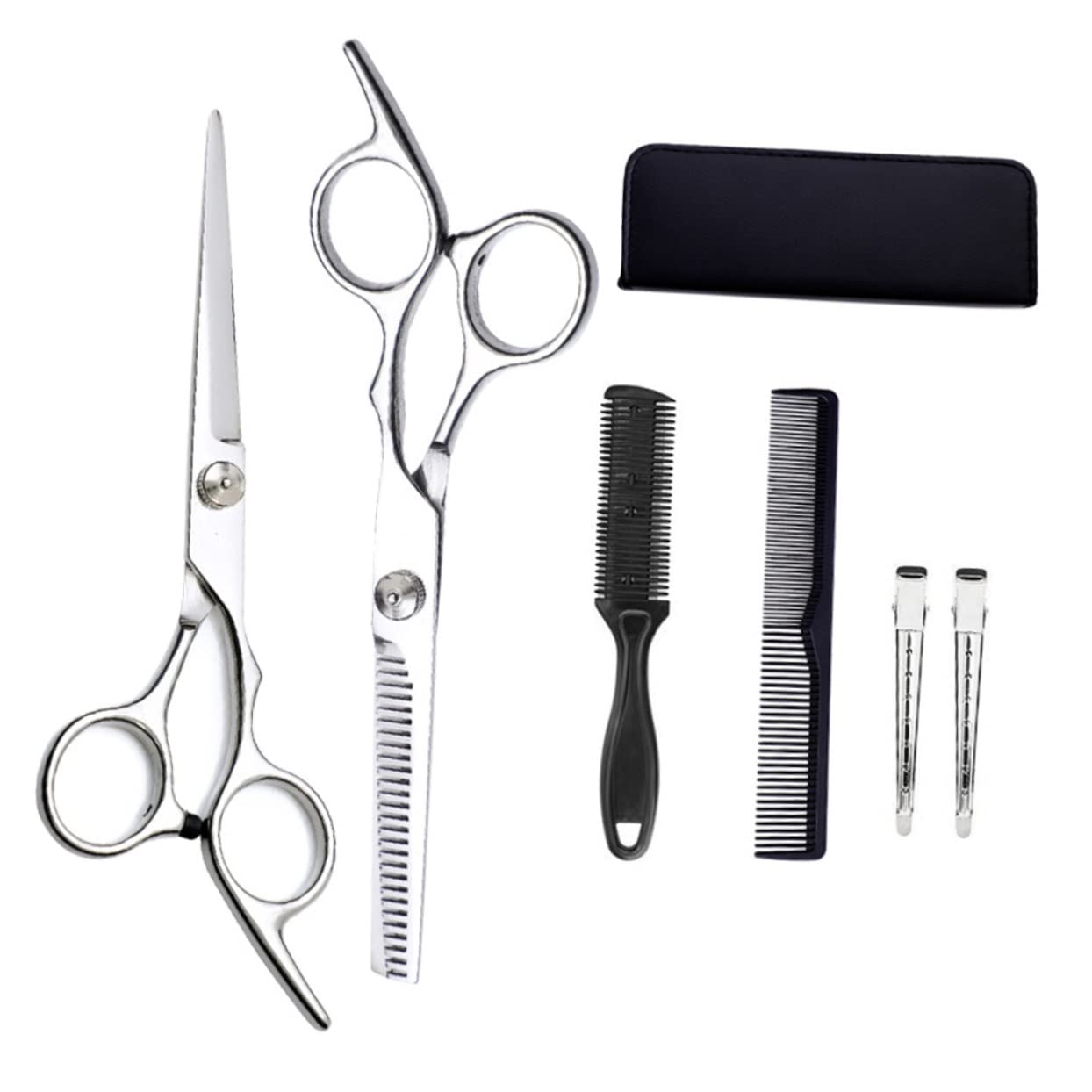 Housoutil 1 Set Da 7 Pezzi cesoie per denti spazzola per da salone abito forbici forbice per cesoie da modellazione attrezzo cesoie per sfoltire