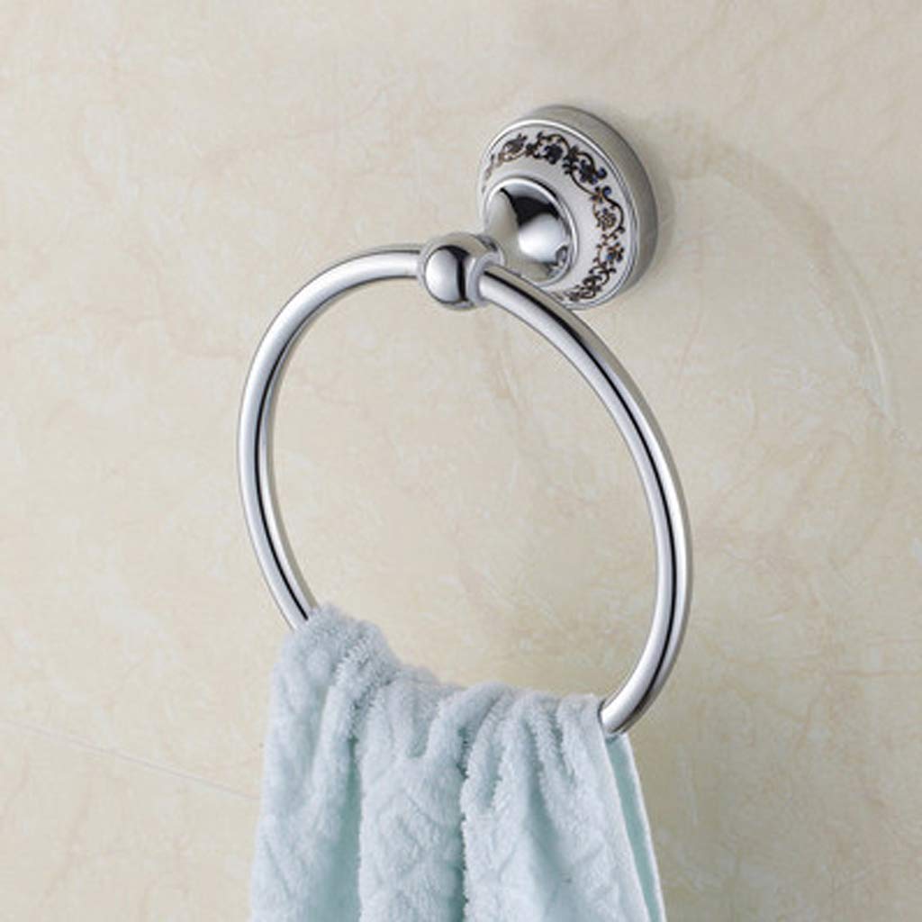 Portasciugamani A Torre In Ottone Lucido Argento Per Bagno: Accessorio Elegante E Resistente Per Asciugamani E Appendiabiti