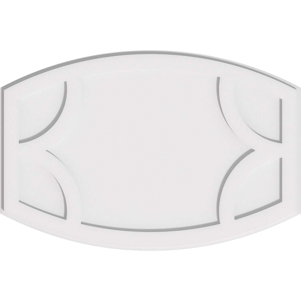 Ekena Millwork CMP32X21KY Kailey Architectural Grade PVC Contemporary Urethane Ceiling Medallions 32"W x 21 3/8"H x 17 1/4"C x 1"P