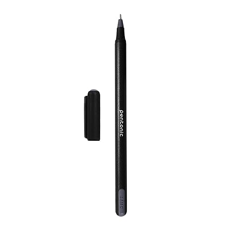 Pentonic 0.7 mm Ball Pen Blister Pack | Black Body | Black Ink | Set of 10 Pens - Image 2