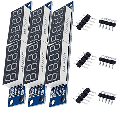 AZDelivery 3 x LED Modulo 8 bit 7-Segmentos LED Display