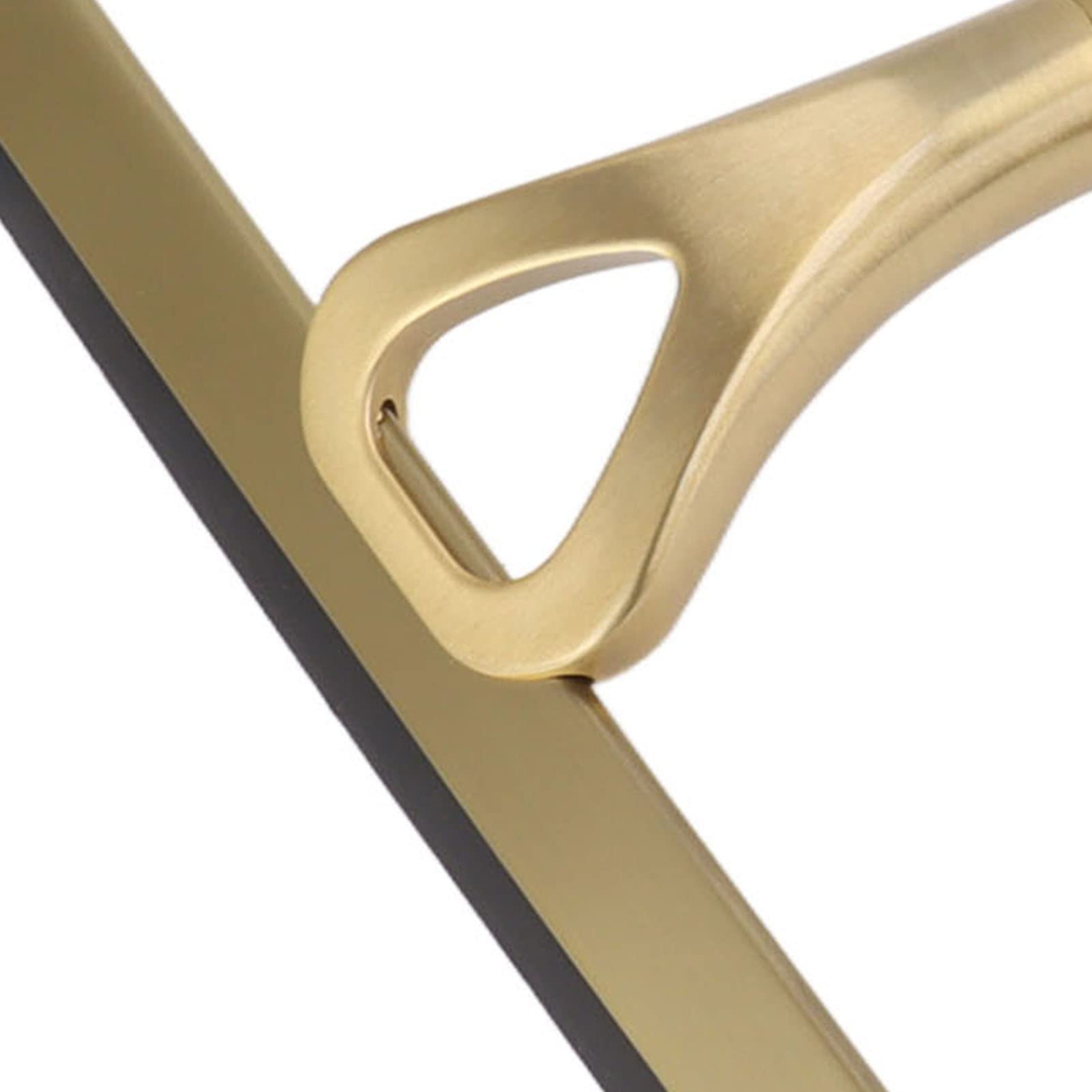 Ejoyous Raclette de douche en acier inoxydable doré moderne argenté #811 22,5 cm Squeegee pour paroi de douche, fenêtre, accessoires de salle de bain