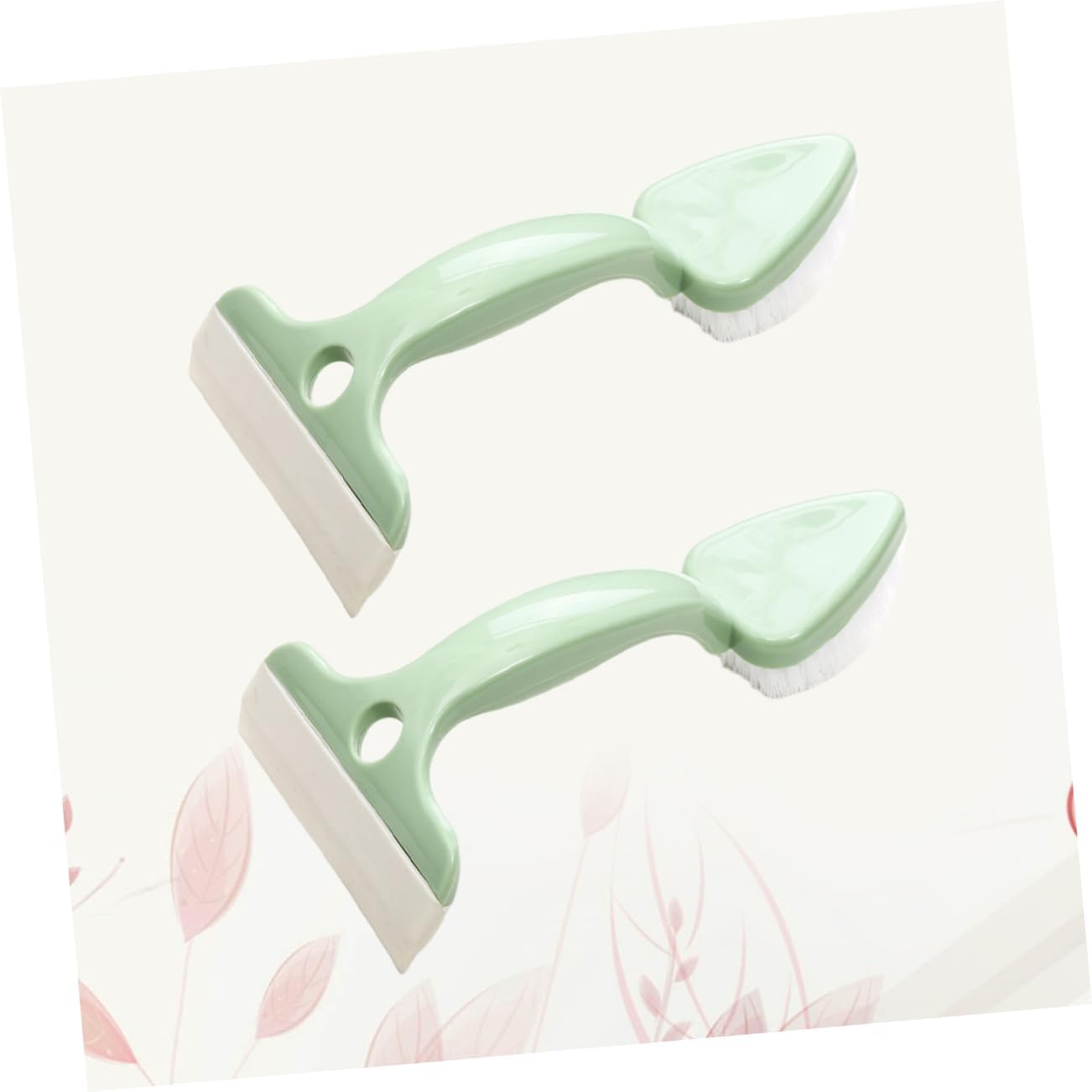 2 Pieces Window Glass Scraper Bathroom Granite Wall Cleaning Floor Scrubbing Brush Kitchen Pot Brush Sink Brush