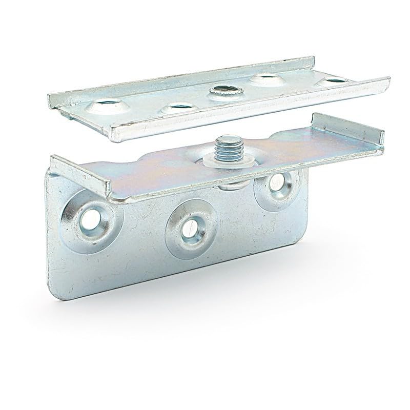 ITALIANA FERRAMENTA - ENGANCHE LARGUERO CAMA AKER L90 ZINCADO CON TORNILLO INCLUIDO.