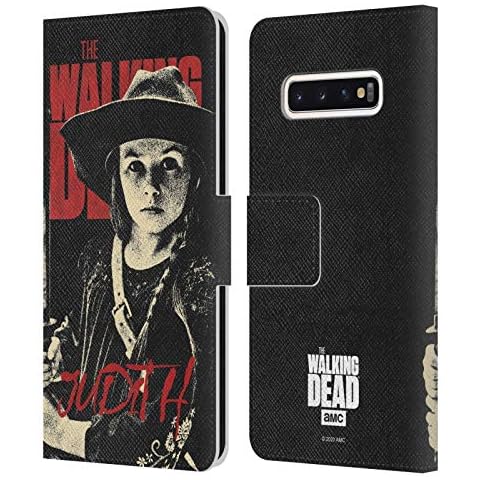 Head Case Designs Offizielle AMC The Walking Dead Judith Staffel 10 Darsteller Portraits Leder Brieftaschen Handyhülle Hülle Huelle kompatibel mit Samsung Galaxy S10 Cover