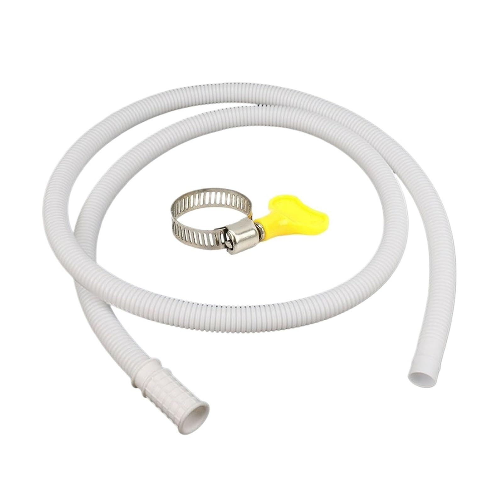 Jweinenl 3.0M Washing Machine Drain Hose Pipe Waste Water Outlet Expel Soft Tube White Pp