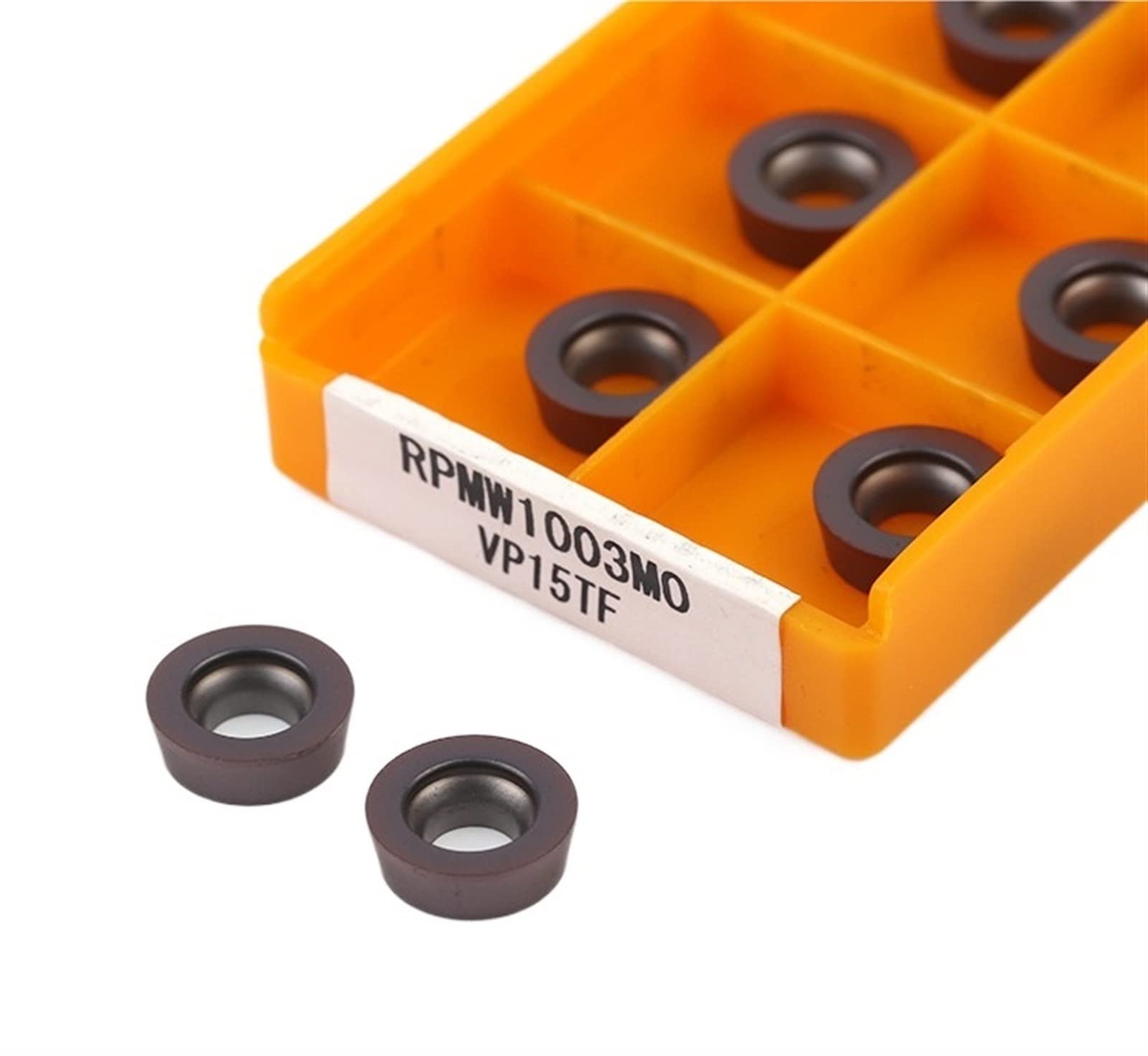 Torneado de insertos indexables de carburo 10 piezas RPMW1003 MO 15TF inserto de carburo herramienta fresado torno CNC corte torneado metal redondo interior