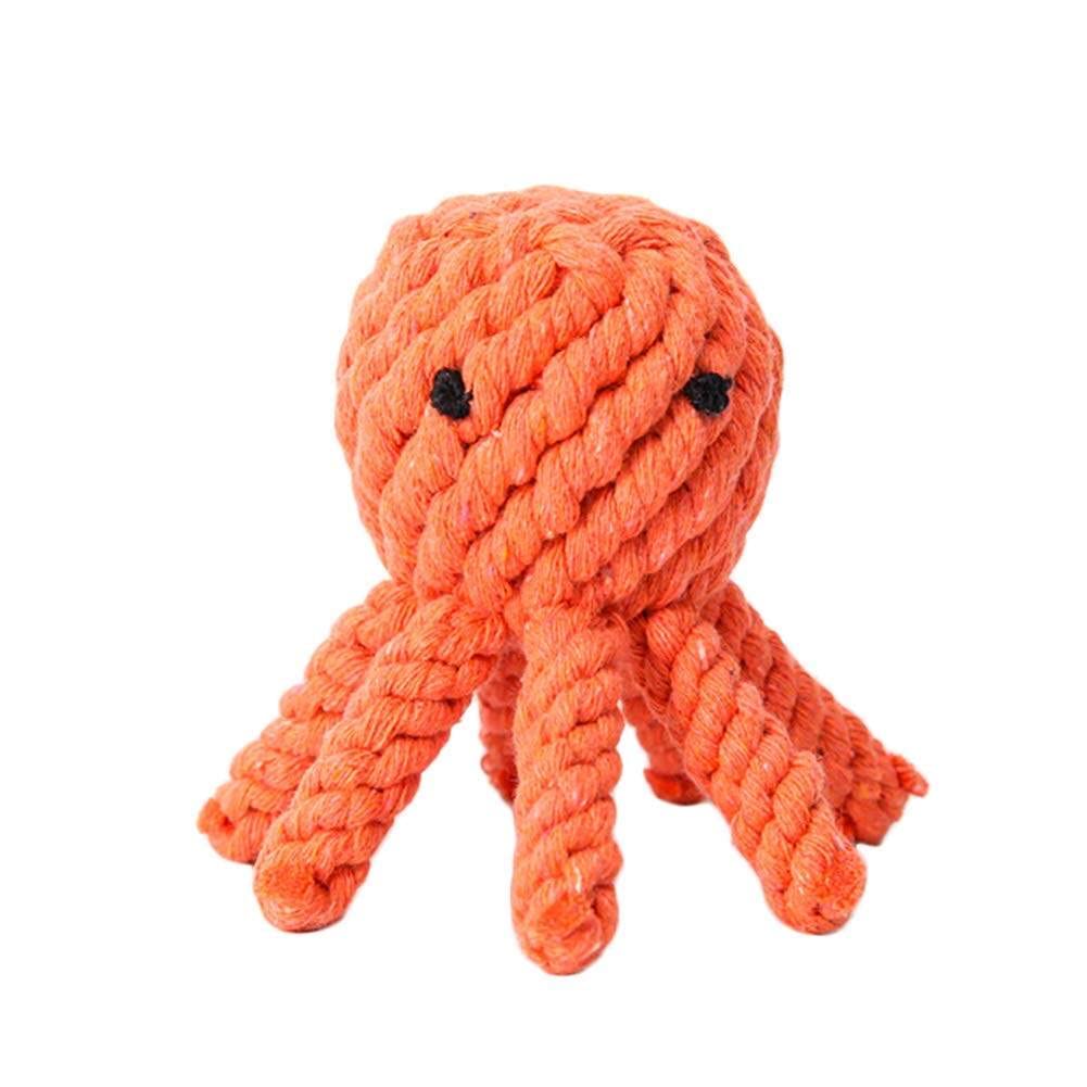 Pet Dog Braided Rope Toy Octopus Shape Dog Toy Fabric Toy 1 Piece Creative and Deft Design