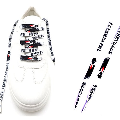 Image of Teeoff Flat Printed Shoelaces,Shoe Laces for Sneakers, Designer Fun Shoestring