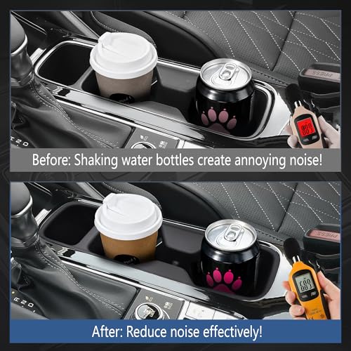 Image of Cup Holder Inserts for 2020-2025 Kia Telluride Accessories, Non-Slip TPE Center Console Cup Holder Protector Organizer for Telluride Interior Accessories