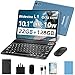 fezawio 2026 New 10 inch Android 14 Tablet|22GB RAM+128GB ROM|1TB Expandable|8000mAh|5G Wi-Fi|Widevine L1|Octa-Core|Keyboard-Mouse... Entertainment & Light Office - Blue