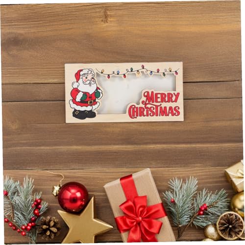 Cartera Navideña de Madera para decorar mesas festivas y entregar regalos 6