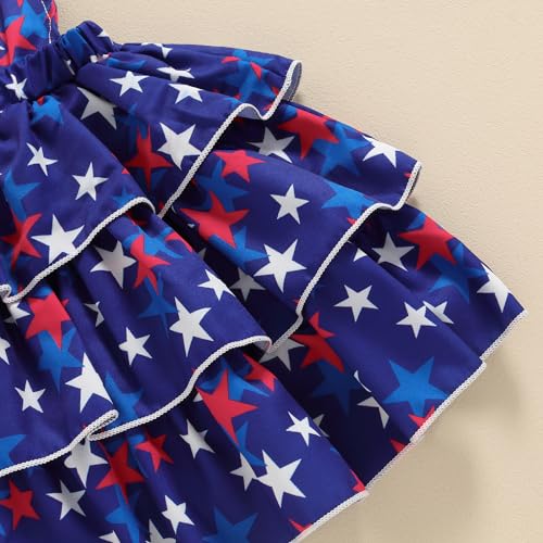 Image of Toddler Baby Girl Summer Clothes Kids Short Sleeve Solid T-Shirt Ruffle Daisy Skirts Overalls Dress Outfit 18M-6T