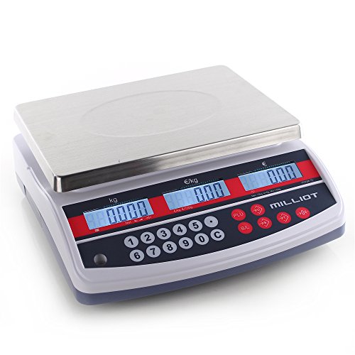 Milliot - Balance Poids Prix Bi-Échelon 3-6 Kg/1-2 G - 300X230 Mm