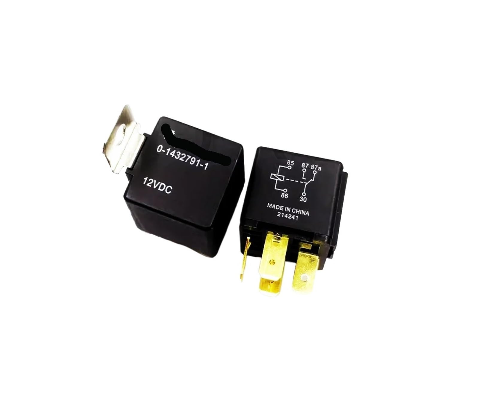 Relé de 5 pines 12V 40A 0-1432791-1 para instalar luces y alarmas 2