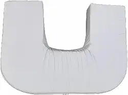 Almofada Amamentacao Gemeos Grande Lisa Cinza Gemelar