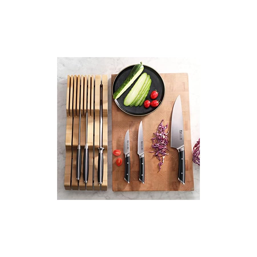 Cangshan-HELENA-Series-German-Steel-Forged-7-Piece-In-Drawer-Knife-Set-Black Cangshan HELENA Series German Steel Forged 7-Piece In-Drawer Knife Set (Black)