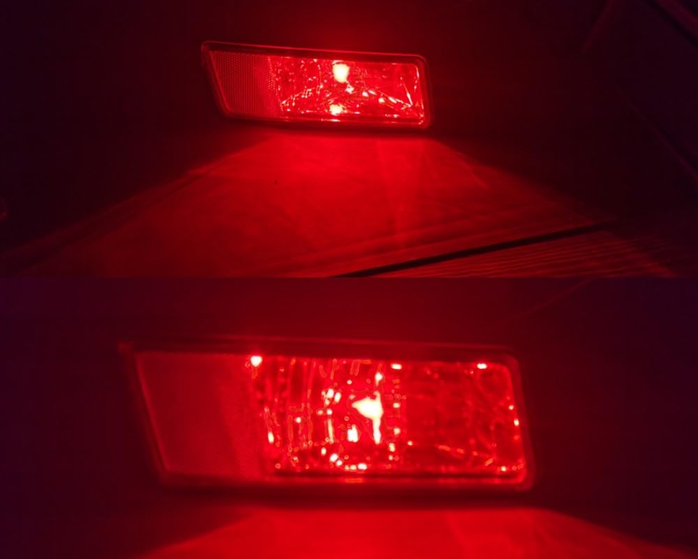 Lampada Fanale Posteriore Auto Paraurti Posteriore Riflettore Luce Freno Lampada Per Dodge Per Journey 2009-2011 Paraurti Posteriore Fendinebbia Luci di Arresto di Avvertimento con Lampadine(1 pair)