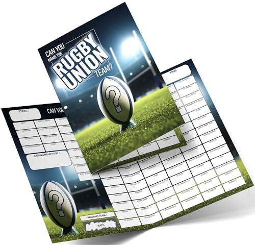 Fundraiser Hero Name The Rugby Union Team Fundraising Scratch Card. A4 Size - 100 Names - Double Sided 330gsm Card