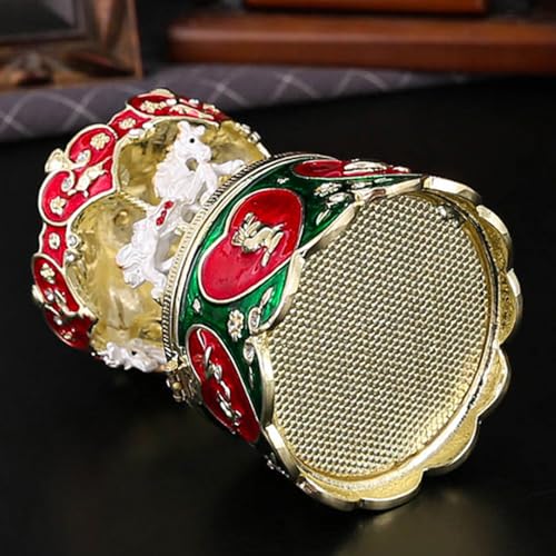 Boîte à bijoux en alliage contre la poussière pour bagues et boucles
