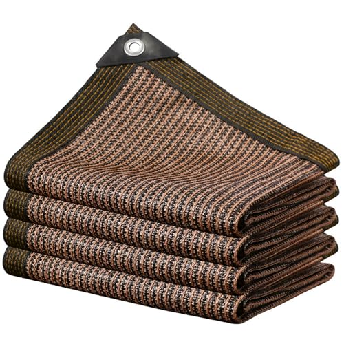 Voile d'ombrage de jardin, avec œillets, 4 x 5 m, protection solaire, filet d'ombrage, pour balcon, serre, plantes, terrasse, poulailler, piscine, brise-vue, coupe-vent...