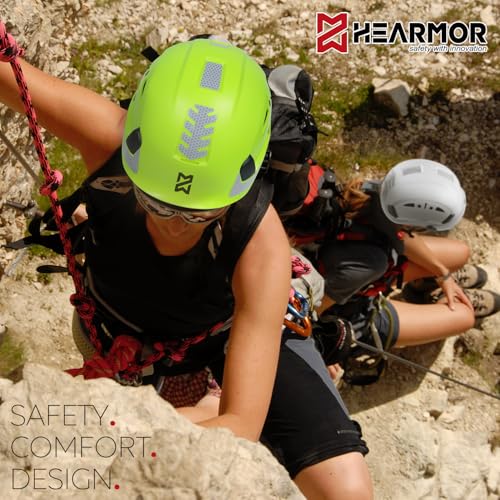 Casque de chantier HEARMOR antichoc à calotte ultra résistante