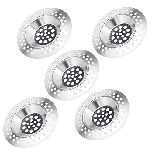 LUTER 5 7,3 cm Coladores de Fregadero de Acero Inoxidable, Protector de Tapón de Drenaje Estándar Para Fregadero de Cocina, Colector de Pelo Para Ducha de Bañera