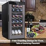 NutriChef PKCWCDS188 Cellar Cooler for White and Red Wines Chiller, 18 Bottle Dual Zone-Black - Image 7