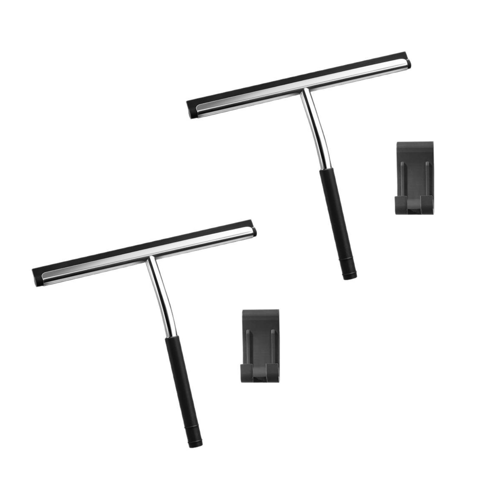 Xjdzineq Stainless Steel Squeegee Scraper Multipurpose Bathroom Tool for Shower Glass Mirroring Efficient Cleaning Shower Squeegee with Hook
