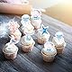 ENLACE Essbare Meerjungfrau Tortendeko, 48 Stück Kuchen Deko Meerjungfrau Geburtstag Deko, Cupcake Topper Meerjungfrauen, Esspapier Tortendeko Meerjungfrauen Muffin Topper Kindergeburtstag