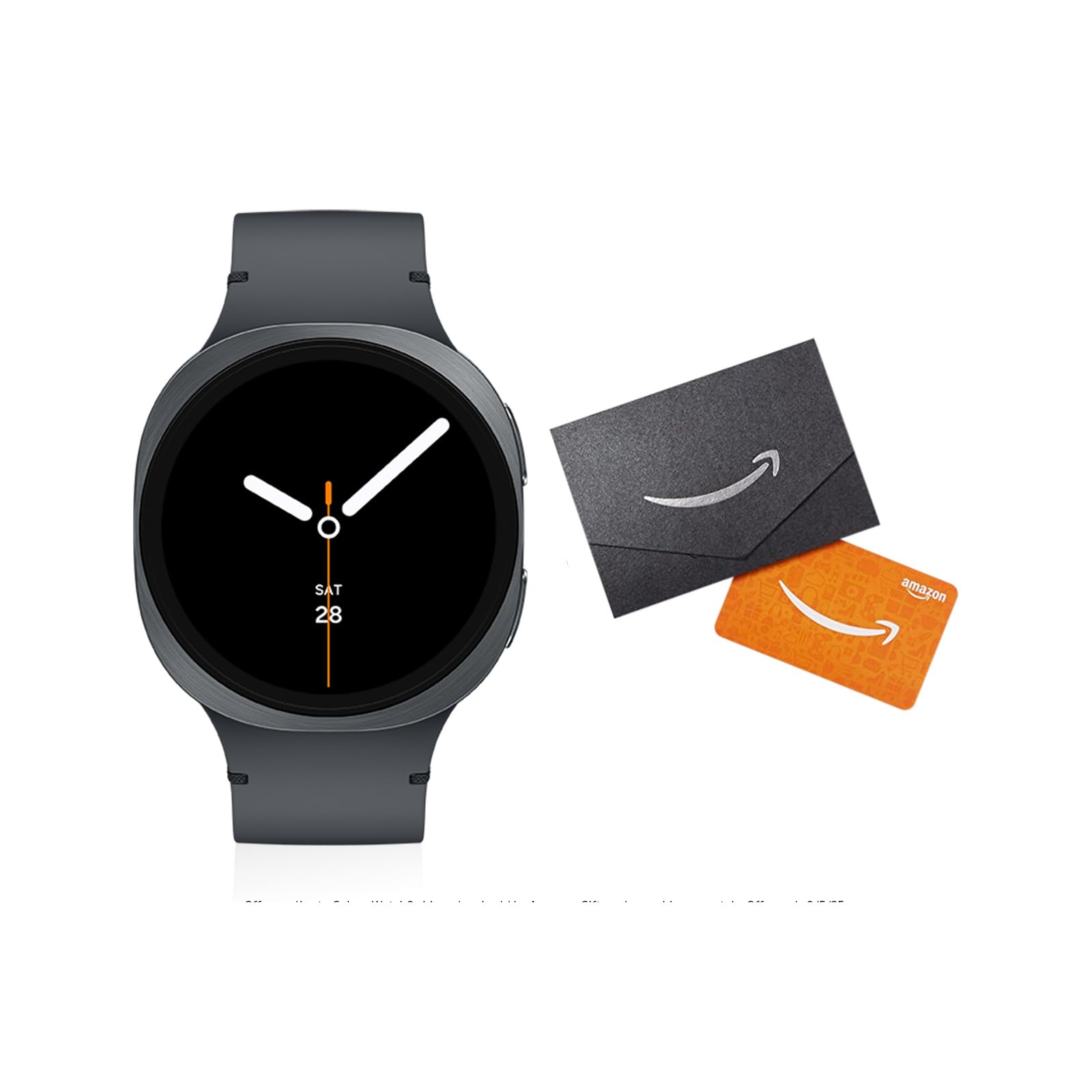 Samsung Galaxy Watch 8 44mm LTE Smartwatch + $100 Gift Card, Cushion Design, Fitness Tracker, Sleep Coaching, Running Coach, Energy Score, Graphite [US Version, 2 Yr Warranty]