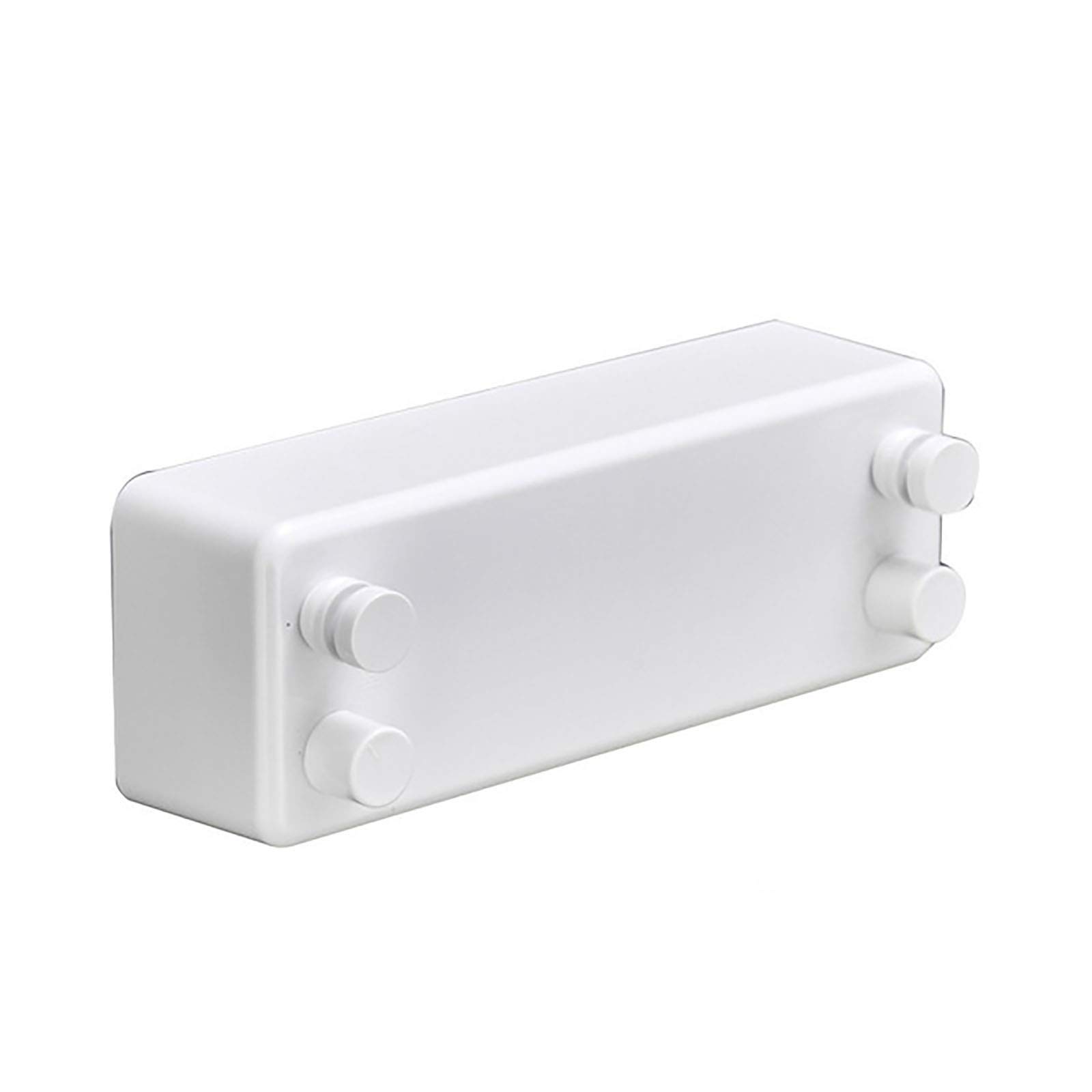 Retractable Clothesline Invisible Telescopic Clothesline Steel Wire Drying Rack Household for Bathroom, Hotel(White)