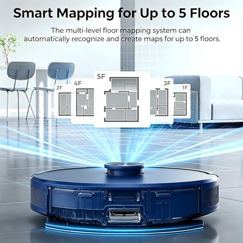 Image of Kilgone Robot Vacuum, Self-Emptying 90-Day Hands-Free Dustbag, App /Alexa /Google Assistant for Pet Hair, Carpet & Hard Floor