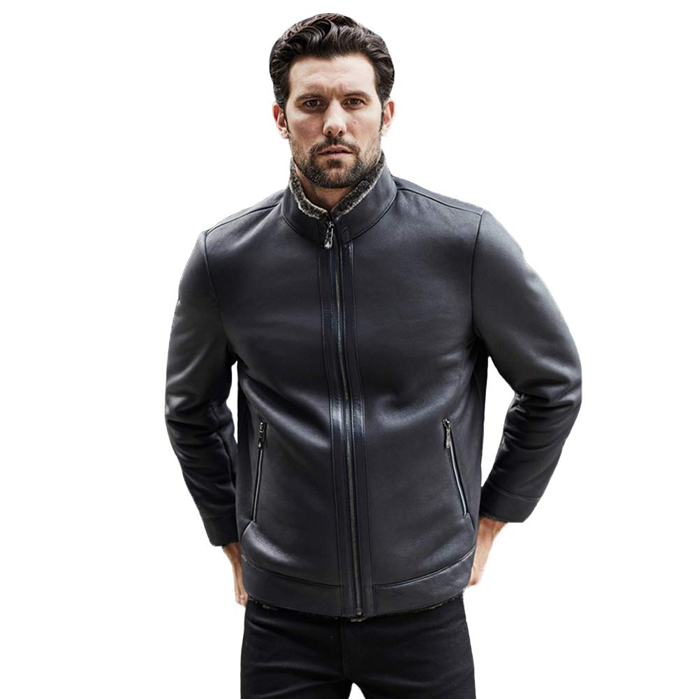 Turkey Imported Shearling Jacket Mens Short Leather Jacket Fur Turkey Imported Shearling Jacket Mens Short Leather Jacket Fur