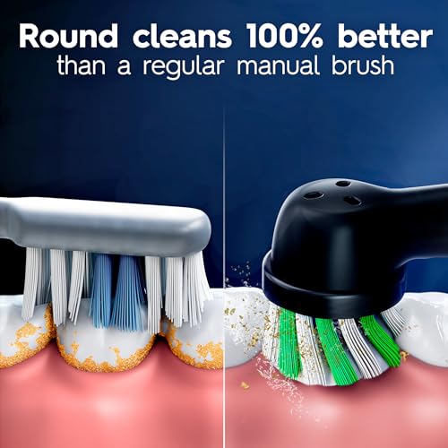 Oral-B Electric Toothbrush Replacement Brush Heads, CrossAction, White, 1 Count + 1 Sensitive White - image 4