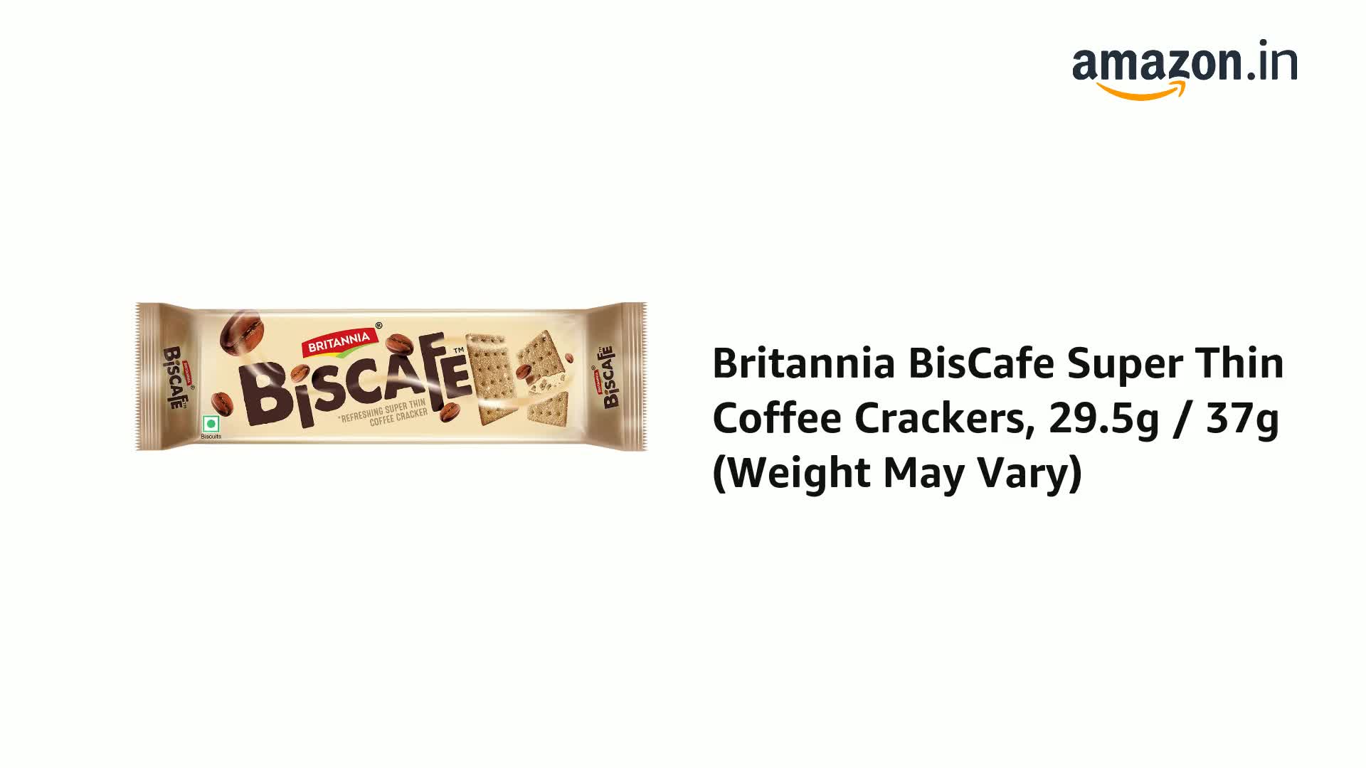 Britannia Biscafe - Super Thin Coffee Cracker | 37 gm | Thin