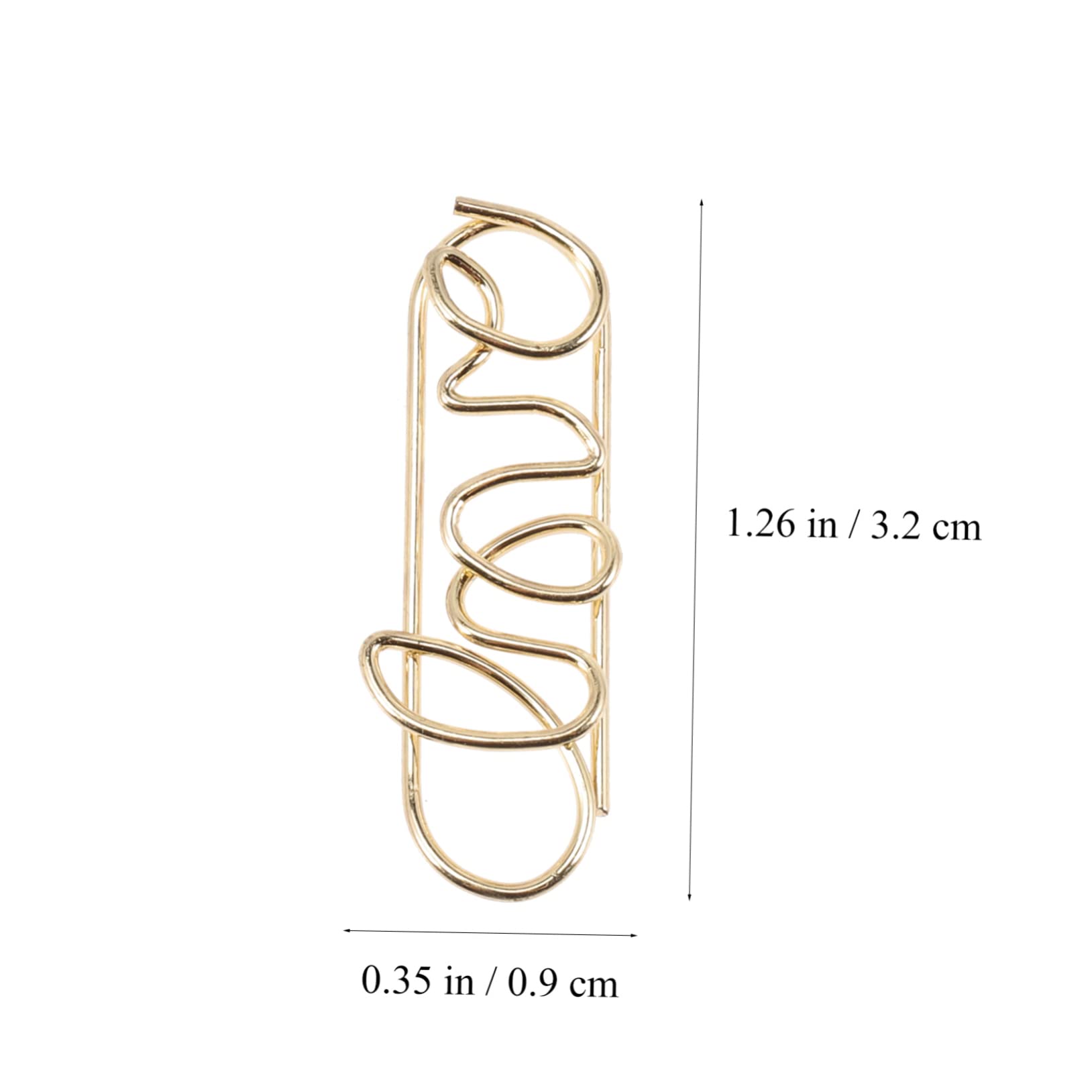 ARTIBETTER 3 Sätze Geformte Büroklammern Mini -papierclips Clips (Hochzeit Büroklammer Büroklammern Groß Büroklammern Jumbo Bunt Kleine Büroklammer Büroklammer 100 Stück * 3