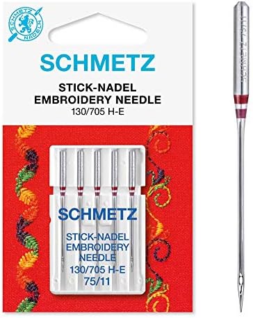 SCHMETZ Igły do maszyny do szycia | 5 igieł Microtex | 130/705 H-M | grubość igły 90/14 | do wszystkich powszechnie stosowanych domowych maszyn do szycia | nadają się do wyjątkowo gęstych lub