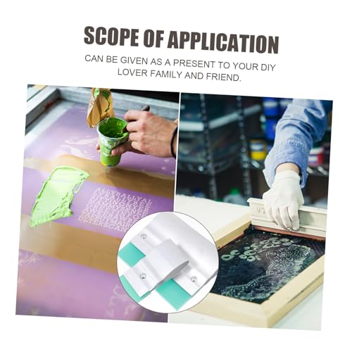 Raclettes de sérigraphie WOONEKY en caoutchouc pour impression textile DIY