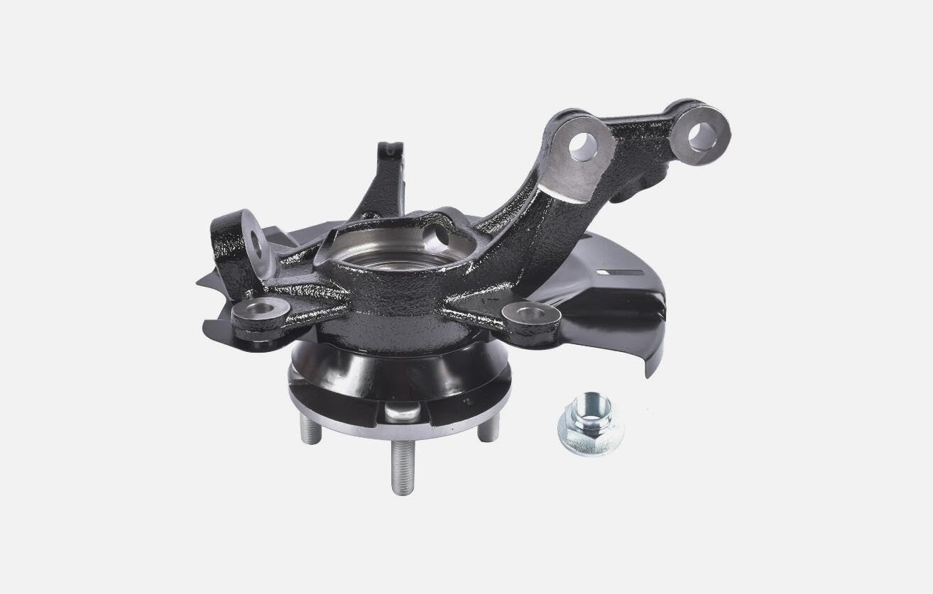 Front Left Driver Side Steering Knuckle Assembly Replacement for Hyundai Accent 2013-2017# 51715-1R503, 51750-1J000, 51755-1R000, 412690FL
