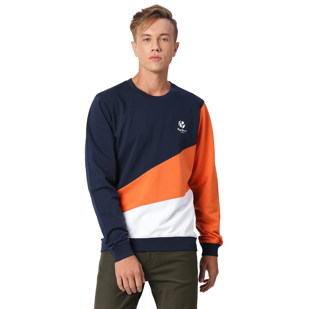 Pepe Jeans Men's Cotton High Neck Sweatshirt