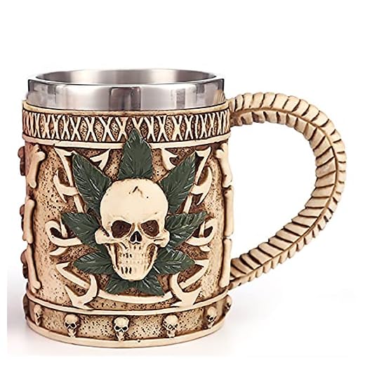 Taza del Cráneo del Acero Inoxidable 3D,Jarra de Cerveza Acero Inoxidable Taza Metalica Skull Drinking Mug Taza de cerveza Personalizada para Hombre Regalo del Hombre